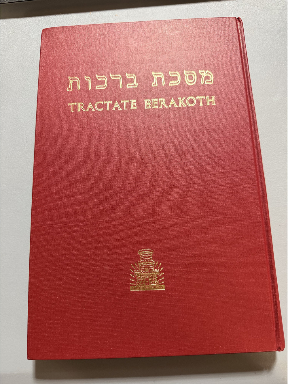 The Babylonian Talmud Tractate Berakoth Hebrew English Edition Soncino Press HC